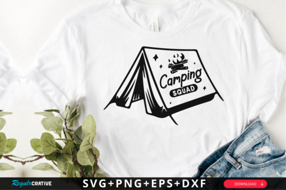 Camping Squad SVG Design: Graphics for Crafts & Content