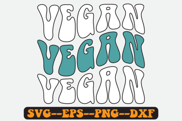 Vegan Quote Retro SVG Design: Graphics for Crafts Brands